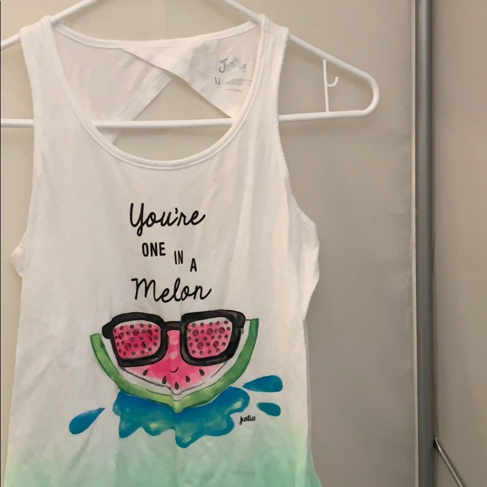 Girls Justice Tank Top- Size 12 - Picture 1 of 6